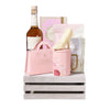 Liquor & Perfect Pink Chocolate Crate, liquor gift, liquor, chocolate gift, chocolate, tea gift, tea New York Blooms
