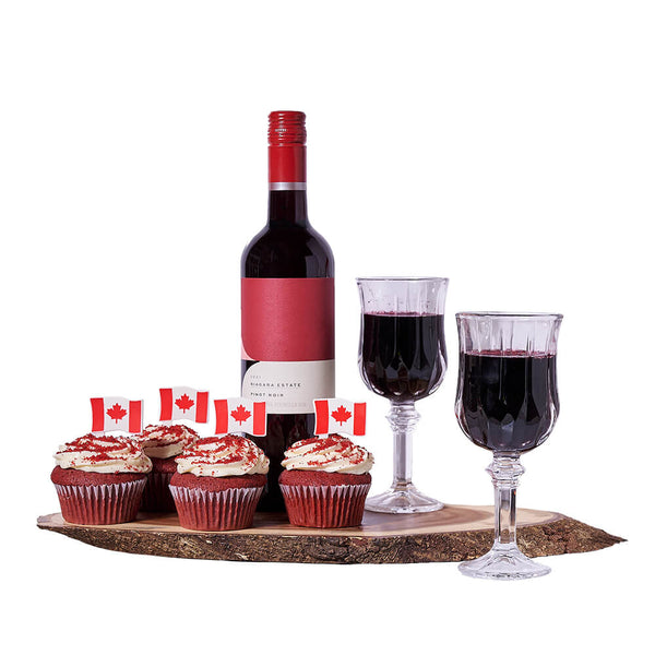 Canada Day Wine Gift Set wine gift baskets New York delivery New York Blooms
