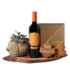 Thanksgiving Wine & Succulent Gift from New York Blooms - New York Delivery.
