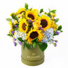 Charming Amber Sunflower Arrangement - New York Blooms - USA flower delivery