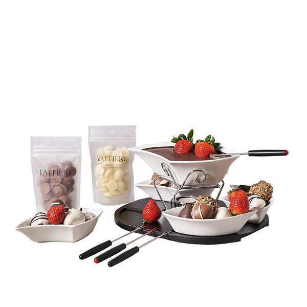 Craving Chocolate Fondue & Strawberries Fruit gift baskets New York delivery Blooms New York