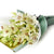 Crisp Snow Peruvian Lily Bouquet