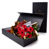 Valentine's Day 12 Stem Red Rose Bouquet With Designer Box, New York Same Day Flower Delivery, roses, Valentine's Day gifts