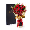 Valentine's Day 12 Stem Red Rose Bouquet With Designer Box, New York Same Day Flower Delivery, roses, Valentine's Day gifts