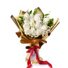 Valentine's Day 12 Stem White Rose Bouquet, New York Same Day Flower Delivery, Valentine's Day gifts, roses