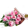 Mother’s Day 12 Stem Pink Rose Bouquet, Mother's Day Gifts, Floral Gifts, Pink Roses Bouquets, Mother's Day Gift Baskets, Roses Gifts, NY Same Day Delivery