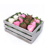 Pink Party Chocolate Covered Strawberries from New York Blooms - Gourmet Gift Baskets - New York Delivery.