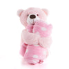 Pink Hugging Blanket Bear from New York Blooms - Plush Gifts - New York Delivery.