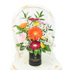 Pops of Cheer Mixed Floral Centerpiece, Mixed Floral Arrangement, Floral Gifts, Mixed Floral Hat Box, NY Same Day Delivery