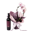 Pure & Simple Flowers & Wine Gift from New York Blooms - Orchid & Wine Gift Set - New York Delivery.