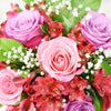 Soft Radiance Mixed Arrangement, Mixed Floral Arrangement Hat Box, Floral Gifts, Roses Gifts, NY Same Day Delivery