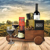 The Wine Cart Gift Basket from New York Blooms - Wine Gift Baskets - New York Delivery.