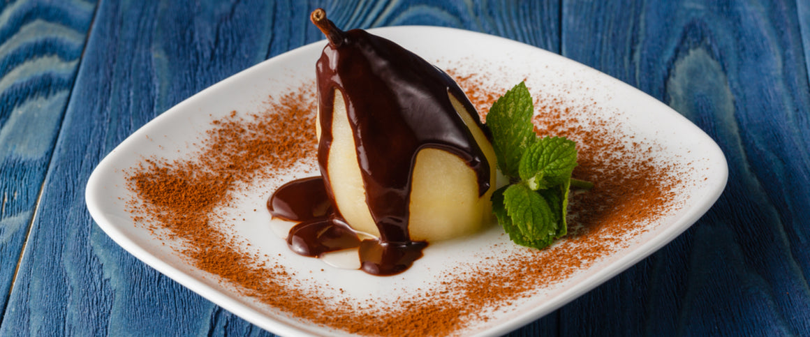 Chocolate Dipped Pears
