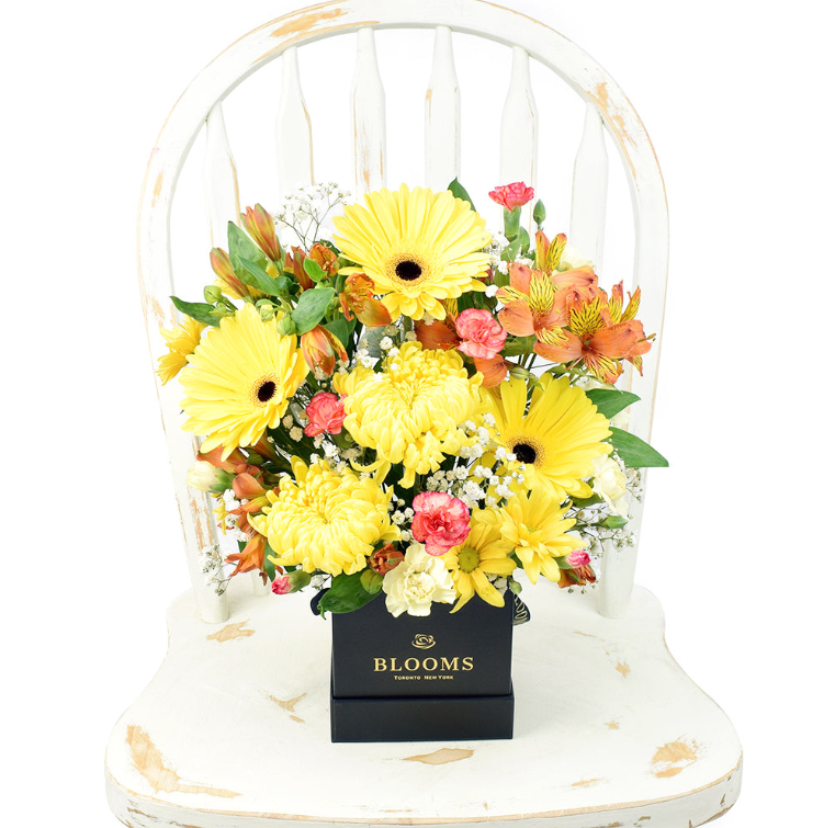 Sunrise Mixed Floral Arrangement from New York Blooms - Mixed Floral Gifts - New York Delivery.