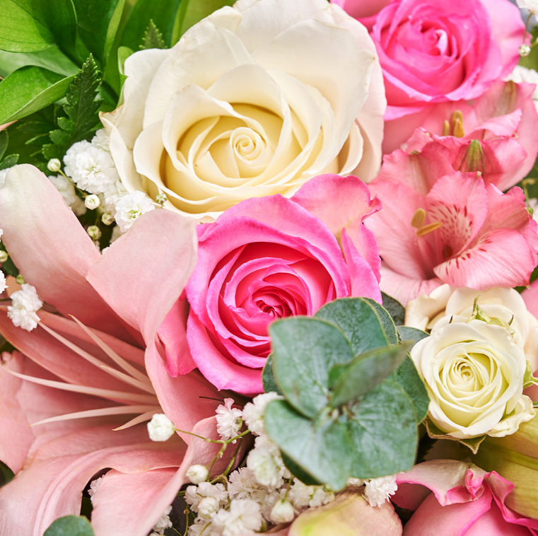 Pastel Dreams 12 Stem Mixed Rose Mother's Day Edition - Mixed Floral Gifts - New York Delivery.