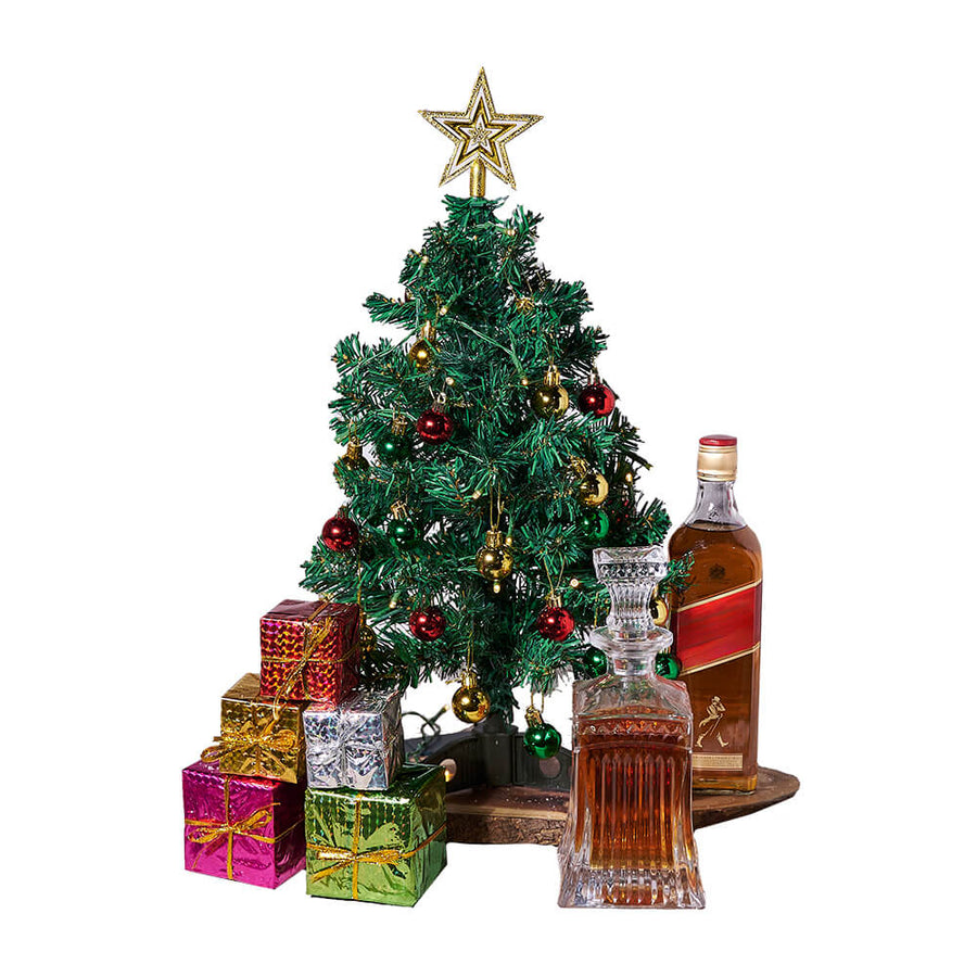 Christmas Tree Spirits Gift, christmas gift, christmas, holiday gift, holiday, liquor gift, liquor