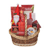 Christmastime Classy Snacking Basket, christmas gift, christmas, snacking gift, snacking, gourmet gift, gourmet, tea gift, tea, New York delivery