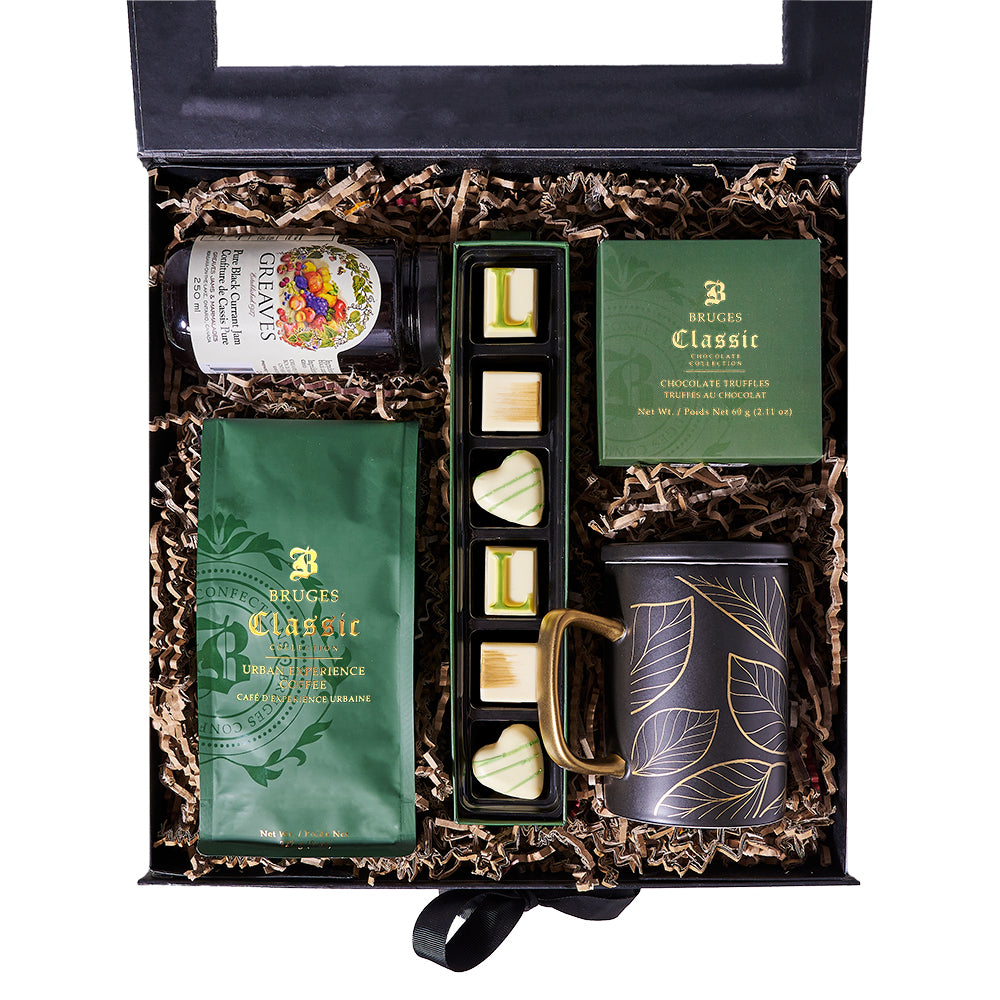 Coffee & Truffle Gift Box, coffee gift, coffee, gourmet gift, gourmet, chocolate gift, chocolate. New York Blooms - New York Delivery Blooms