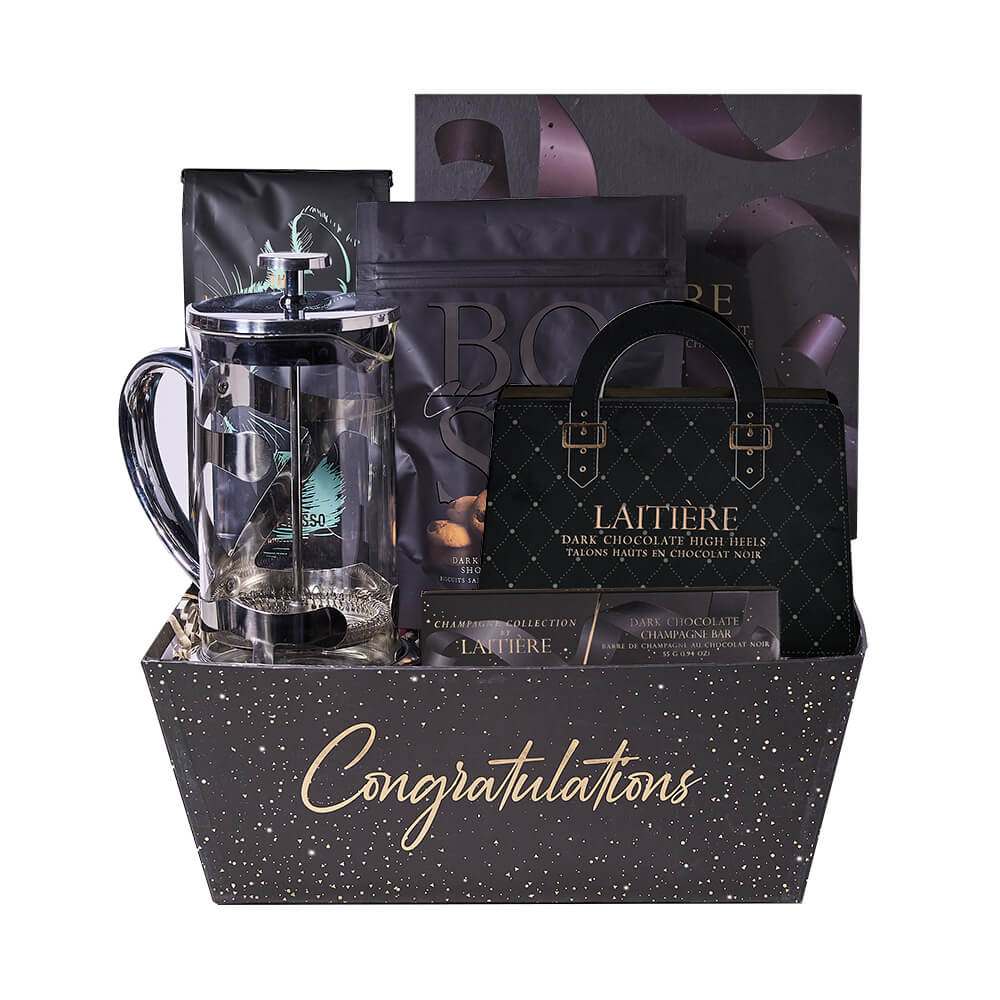 Congrats Grad! Coffee Break Gift, coffee gift, coffee, graduation gift, graduation, gourmet gift, gourmet, chocolate gift, chocolate. New York Blooms - New York Delivery Blooms