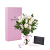 Enduring White Rose Bouquet & Box, floral gifts, rose gifts, gifts, roses, New York delivery