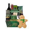Gingerbread Feast Gift Set with Wine, christmas gift, christmas, holiday gift, holiday, gourmet gift, gourmet, wine gift, wine. New York Blooms