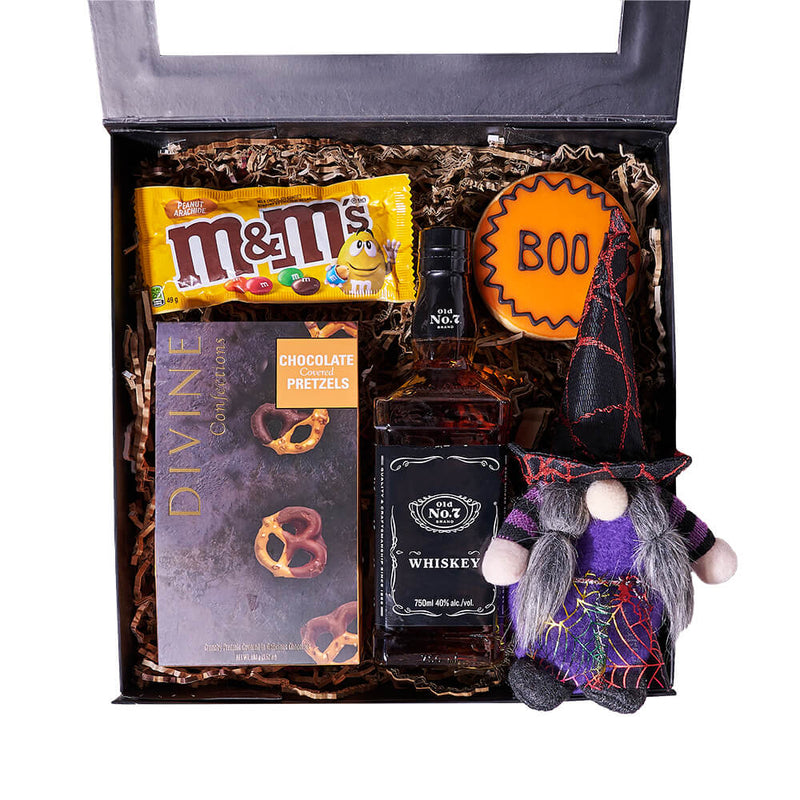 Haunting Spirits & Sweets Gift, halloween gift, halloween, gourmet gift, gourmet, liquor gift, liquor.New York Blooms - New York Delivery Blooms