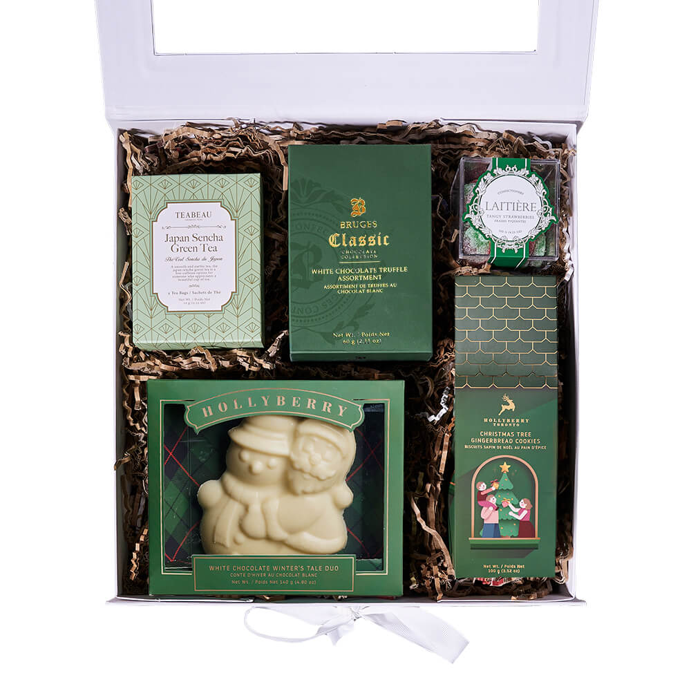 Holiday Green Tea Gift Box, tea gift, tea, gourmet gift, gourmet, christmas gift, christmas, holiday gift, holiday. New York Blooms- New York Delivery Blooms