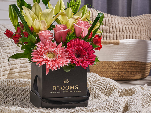 Floral arrangements staged for same-day delivery across New York City