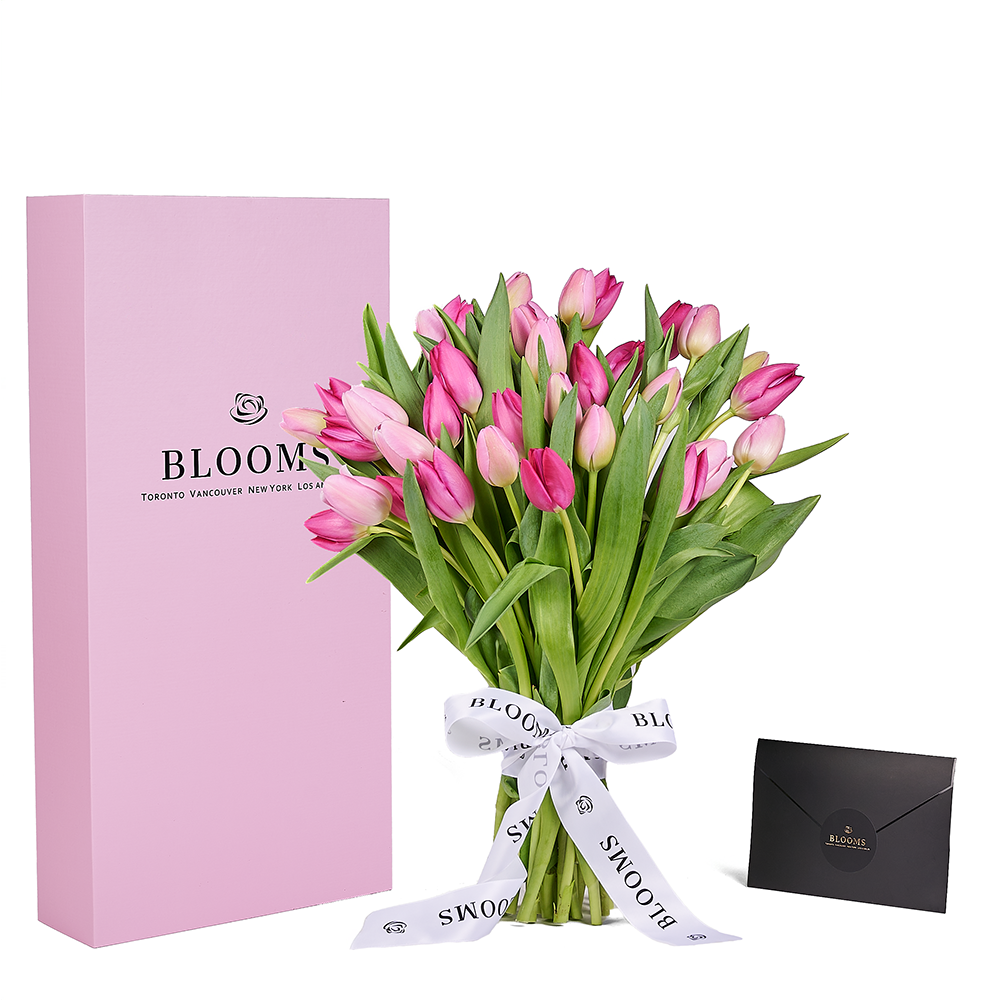 Mother’s Day Assorted Tulip Bouquet & Box, tulip gift, tulip, flower gift, flower, seasonal flower gift, seasonal flower, mothers day gift, mothers day, New York delivery