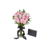 Valentine's Day 12 Stem Pink Rose Bouquet from New York Blooms - Flower Gifts - New York Delivery.