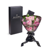 Valentine's Day 12 Stem Pink Rose Bouquet With Designer Box from New York Blooms - Flower Gifts - New York Delivery.