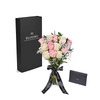 Valentine's Day 12 Stem Pink & White Rose Bouquet & Box, valentines day gift, valentines day, rose gift, rose, New York delivery