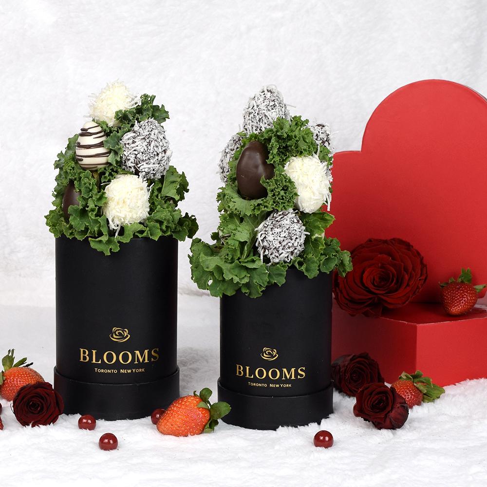 Valentine's Day 18 Stem Red Roses With Chocolate & Wine