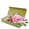 Mother’s Day 12 Stem Pink Rose Bouquet with Box, Pink Roses Gifts, Mother's Day Gifts, Floral Gifts, NY Same Day Delivery