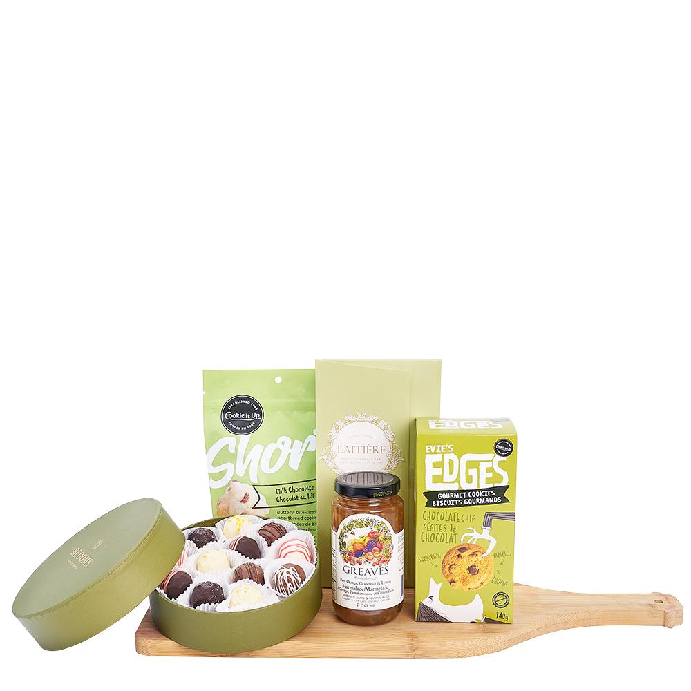 The Chocolate Celebration Gourmet Gift Basket from New York Blooms - Gourmet Gift Baskets - New York Delivery.