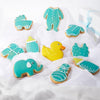 Blue Welcome Baby Cookie Box - New York Blooms - USA cookie delivery