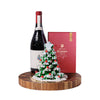 Christmas Tree & Wine Holiday Gift, wine gift, wine, chocolate gift, chocolate, christmas gift, christmas, holiday gift, holiday