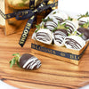 Berry Drizzle Chocolate Dipped Strawberries, Chocolate Covered Strawberries, Chocolate Gift Box, Gourmet Gift Box, NY Same Day Delivery