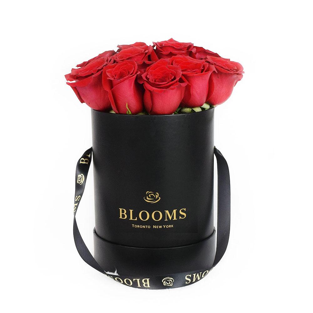 Paradise Box Rose Set from New York Blooms - Flower Gift Hat Box - New York Delivery.