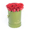 Red Rose & Spring Green Gift Box, Red Roses Hat Box, Rose Gifts, Floral Gifts, Gift Baskets, NY Same Day Delivery
