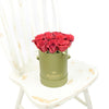 Red Rose & Spring Green Gift Box from New York Blooms - Floral Gift Box - New York Delivery.