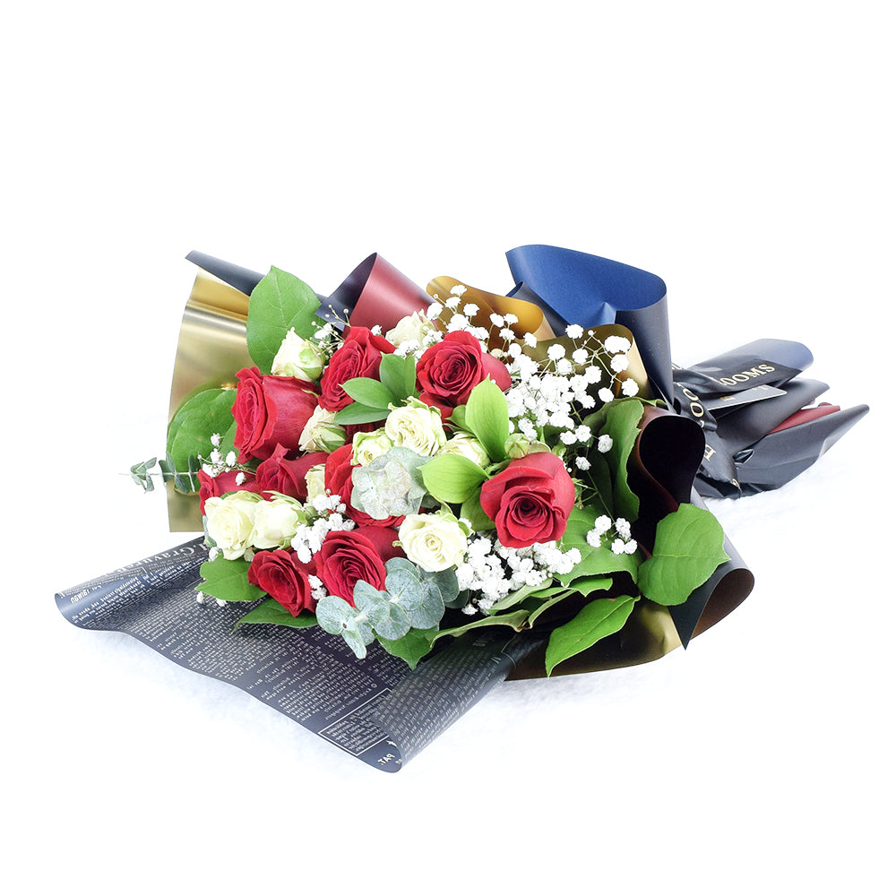 Harmony Mixed Rose Bouquet, Mixed Roses Bouquets, Mixed Floral Bouquets, NY Same Day Delivery