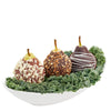 Double Chocolate Dipped Pears, Chocolate Dipped Fruits, Chocolate Gifts, Gourmet Gifts, NY Same Day Delivery. New York Blooms