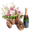 Dreaming of Tuscany Champagne & Flower Gift, Floral Gifts, Champagne Gifts, Planter Gifts, New York Same Day Delivery