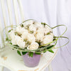 Exceptional White Rose Arrangement, White Roses, Roses Arrangement, Mixed Floral Arrangements, Floral Gifts, NY Same Day Delivery. New York Blooms