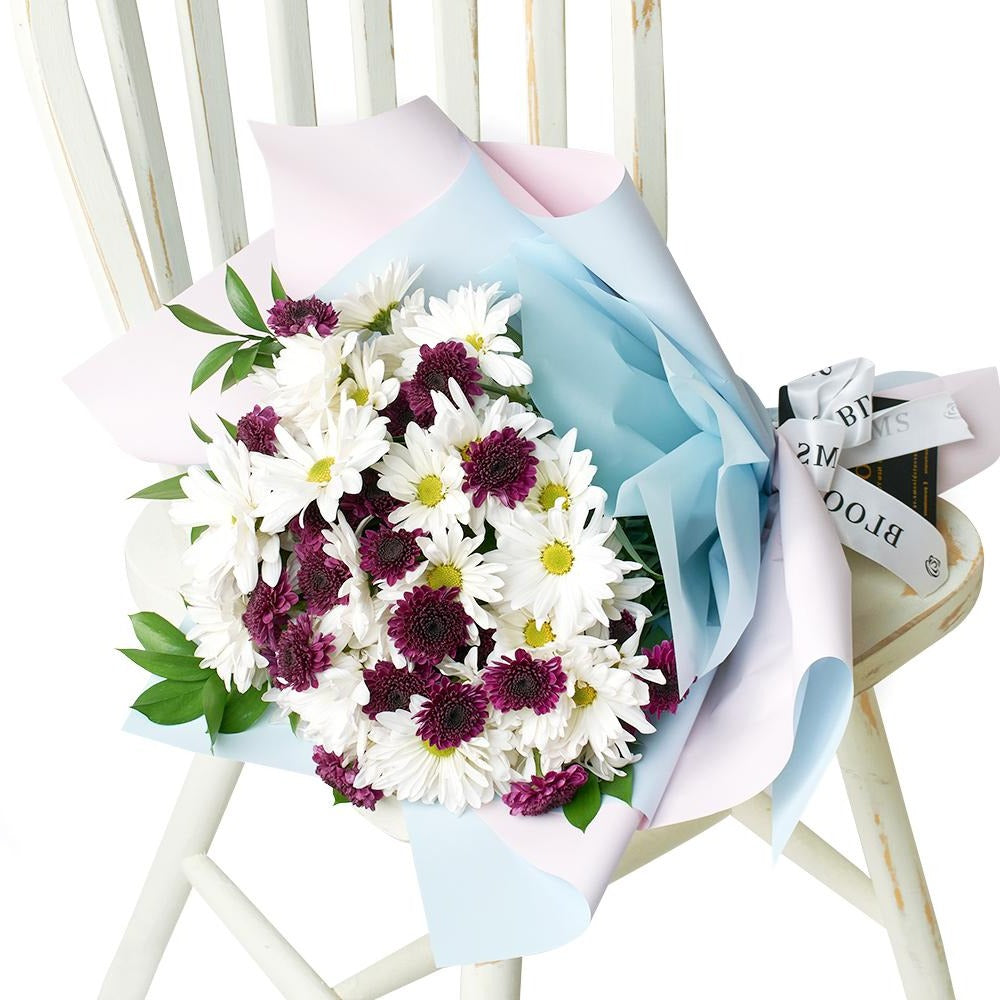First Whisper of Spring Daisy Bouquet, Mixed Daisies Bouquets, Mixed Floral Bouquets, Floral Gifts, New York Blooms