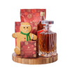 Gingerbread Man & Holiday Decanter Gift, liquor gift, liquor, holiday gift, holiday, christmas gift, christmas, gourmet gift, gourmet New York Blooms