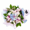 Graceful Blue Hydrangea Bouquet, Mixed Floral Bouquets, Floral Gifts, Hydrangea, Roses, NY Same Day Delivery. New York Blooms