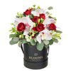 Graceful Orchid & Alstroemeria Box, Peruvian Lilies, Roses, Orchids, Mixed Floral Hat Box, Mixed Floral Arrangements, NY Same Day Delivery