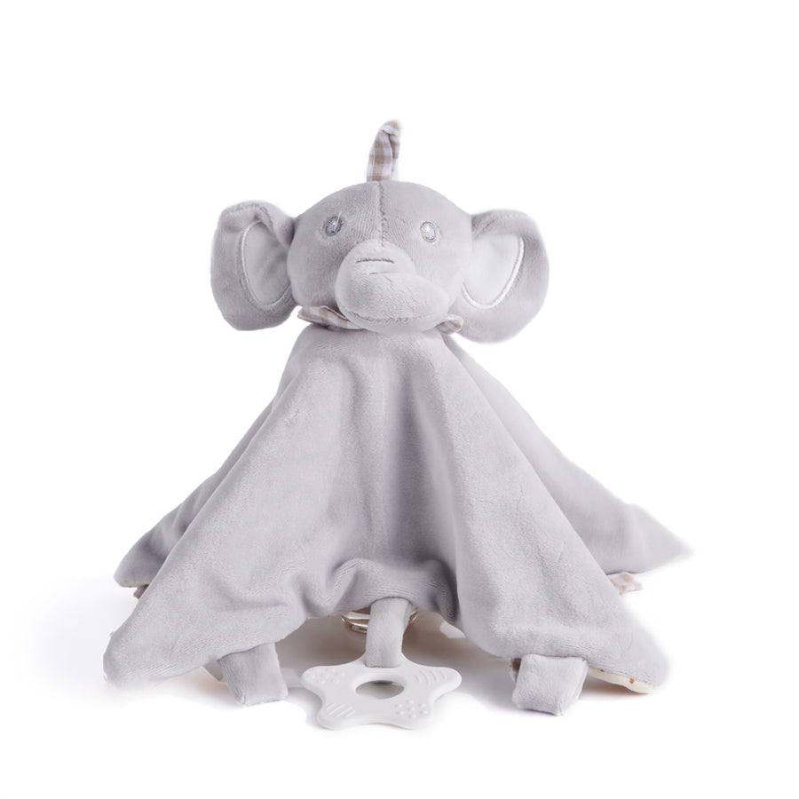 Grey Plush Elephant Blanket - New York Blooms - USA baby gift delivery